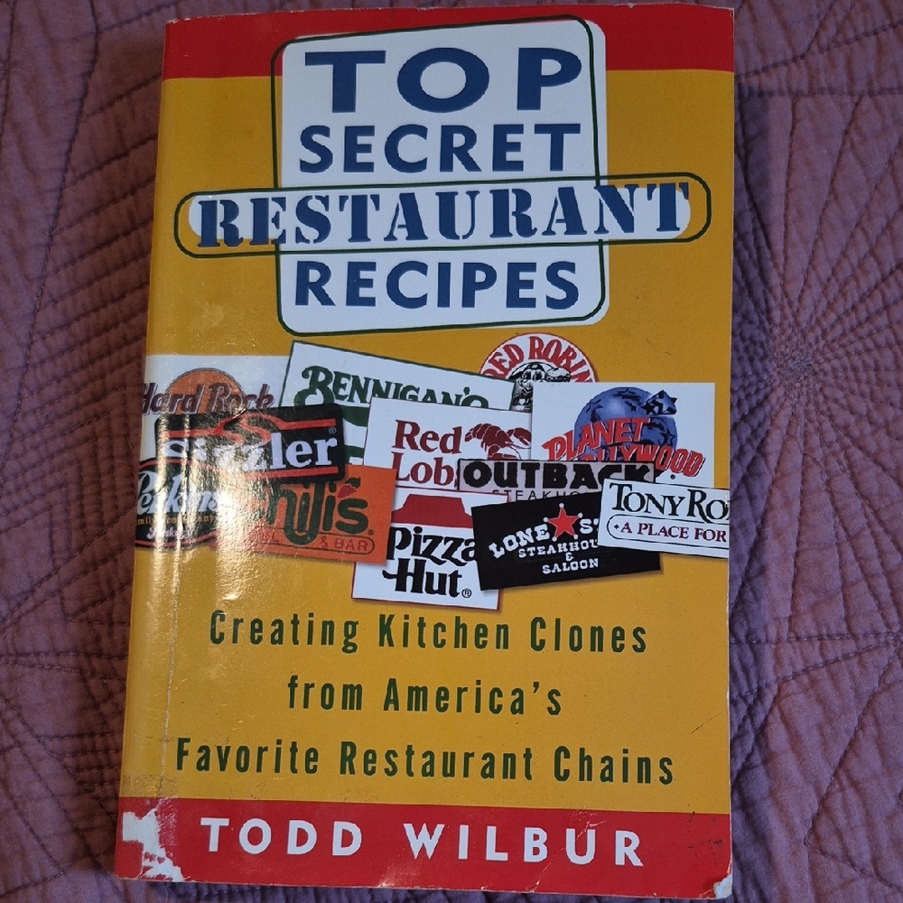 Top Secret Restaurant Recipes Book. Great For Cookouts This Summer☀️